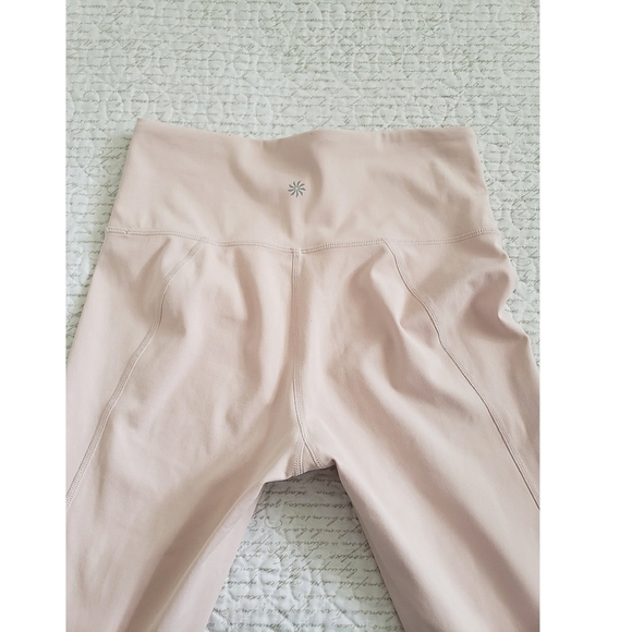 ATHLETA eclipse 7/8 Ballerina pink mesh tights S - Picture 4 of 9